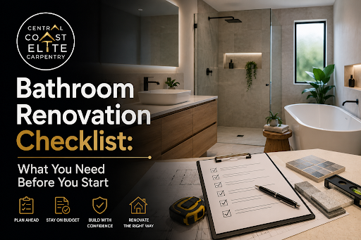 Checklist for Bathroom renovation